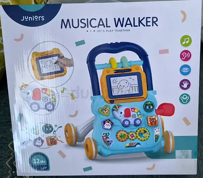 Musical Baby Walker - Foldable Activity Push Walker (Like New in Box)
