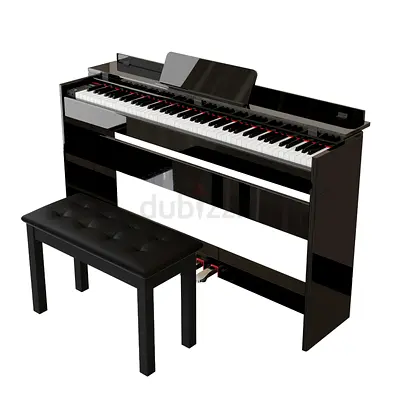 MegArya A803 88-Key Weighted Digital Piano – Black | Home, Studio & Music School