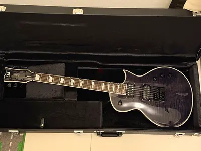 ESP LTD EC-1000 EverTune FM (See Thru Black) – Mint Condition Electric Guitar