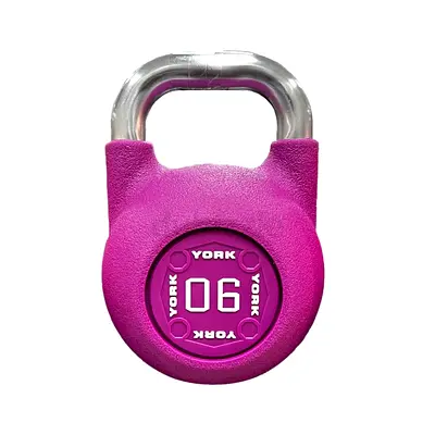 York Pu Competition Kettlebell 6Kg - Magenta - Brand New