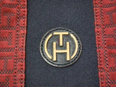 Tommy Hilfiger Shoulder Bag — Red/Black Logo Strap (Used) with dust bag