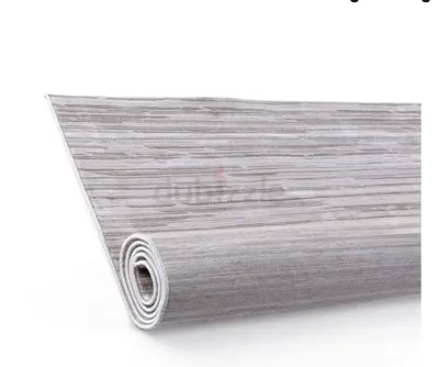 Modern Grey Textured Runner Rug