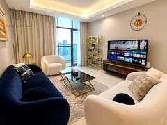 Luxurious one bedroom apartment with brand new hotel style furnishings in a luxury tower first occup