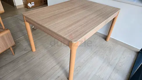 Scandinavian Solid wood dining table, almost brand new