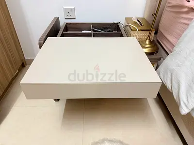 Stylish Side Table with Drawer & Top Storage Box