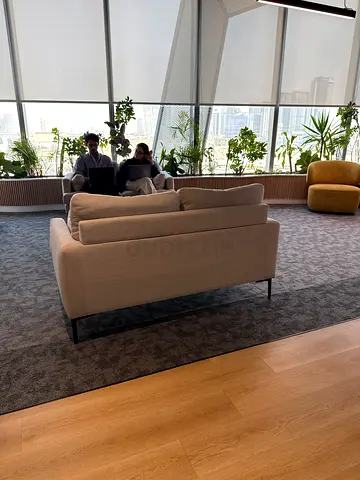 Beige 3-Seater Modern Sofa in Good Condition