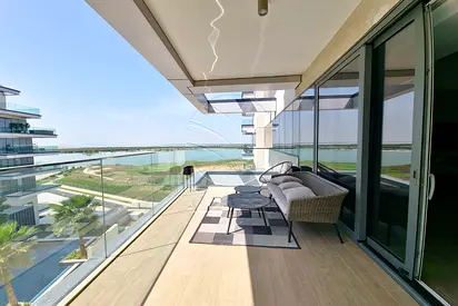 VACANT! Furnished 2BR+Maid | Partial Sea and Golf