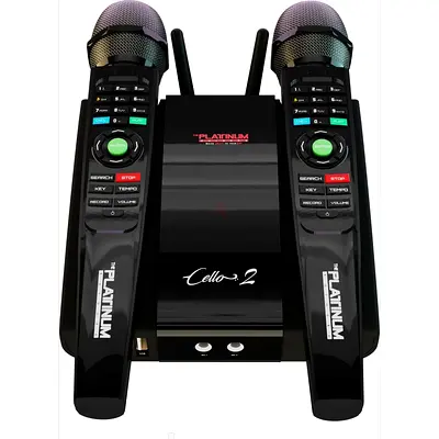 Platinum Cello-2 Wireless Karaoke System with 2 Microphones