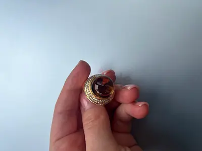 Theo Fennell Diamond and Garnet Dress Ring