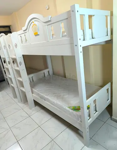 Solid Wood White Bunk Bed Frame For Sale