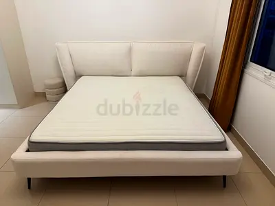 King size bed with a mattress