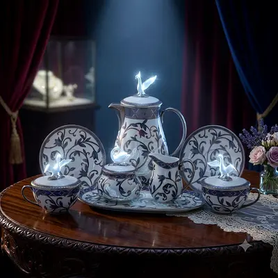 Brand new prouna Elegant bone China Tea set - 12 Pieces