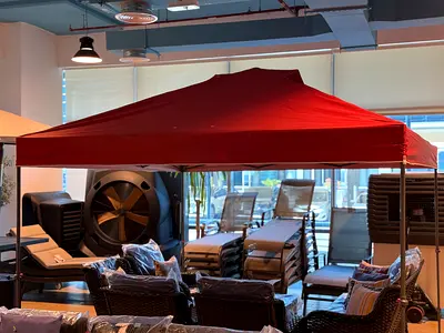 10 ft. x 10 ft. Red Instant Canopy Pop Up Tent