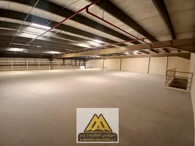 For annual rent – Al Jurf Industrial 1 – Ajman – Warehouse – Plot 242 – Suitable for commercial and industrial activities – Ground area: 3,520 sqft –
