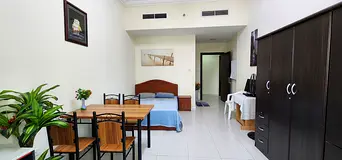 Fully Furnished Master Bedroom with attached bathroom available in Al Nahda, Sharjah