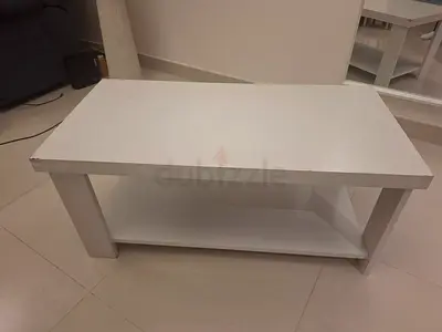 Danube white coffee table. Free end table / living room table included