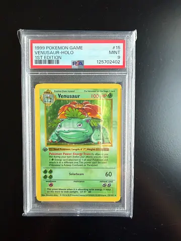 1999 1st Edition Base Set Venusaur PSA 9 NEW CERT Pokemon TCG