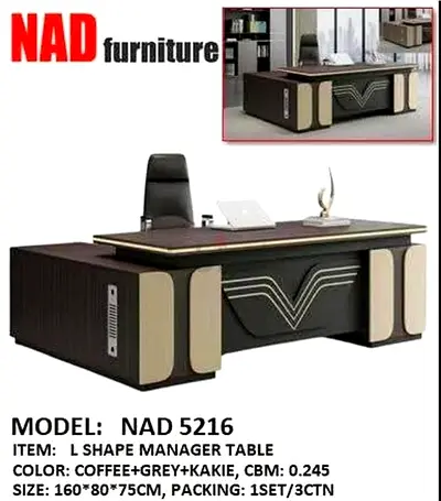 Brand New Design L shape office table available good quality