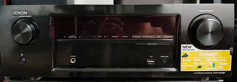 Denon 5.2 channel amplifier with built in Bluetooth