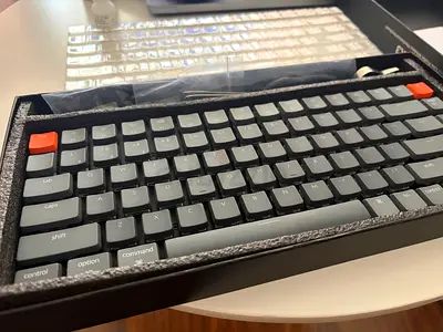 Keychron K3 V2 Compact 75% Mechanical Keyboard (Grey) - Barely Used