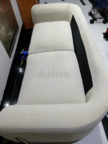 Cream 3-seater Sofa — Used, Good Structure
