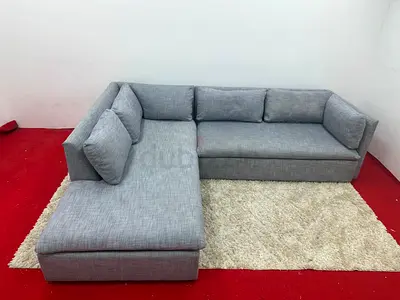 Excellent condition pottery barn grey color lshape sofa