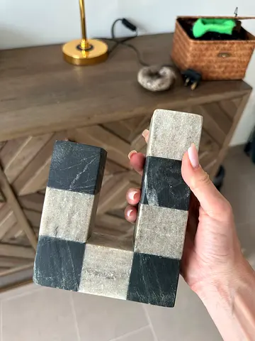 H&M home marble candle holder