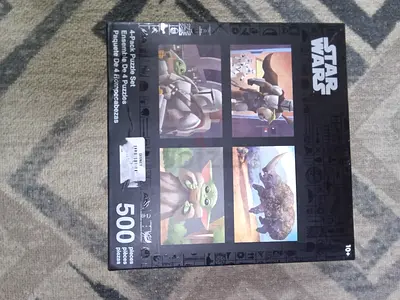 Star Wars 4-in-1 500-piece Puzzle Set (The Mandalorian & Grogu)