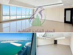 Three bedroom apartment for annual rent in Al Mamzar Sharjah full sea view facing Al Mamzar free air