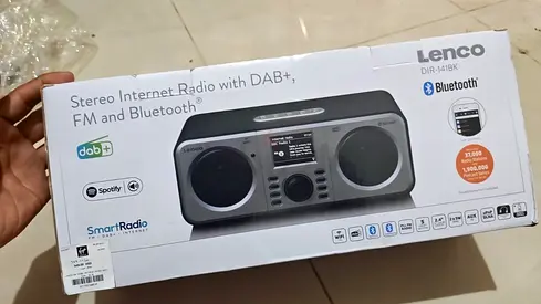 Lenco DIR-150BK Stereo Internet Radio with DAB+, FM & Bluetooth - New in Box