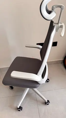 Ergonomic Office Chair with Headrest and Wheels - Good Condition