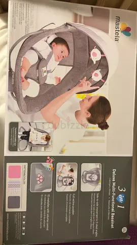 Mastela 3-in-1 Deluxe Multi-functional Baby Bassinet - Grey