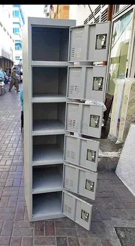 6-Compartment Metal Locker / Storage Cabinet - Good Condition