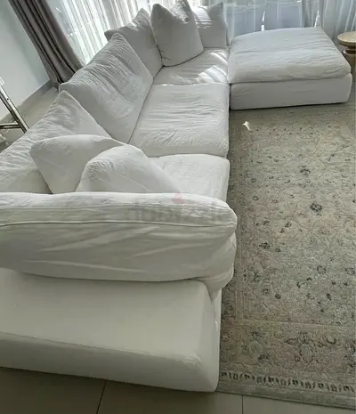 Selling marina home luscious sofa with footstool
