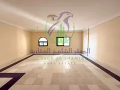Three bedroom and living room for annual rent in Al Qasimia Al Mahatta Sharjah Maid room, spacious a