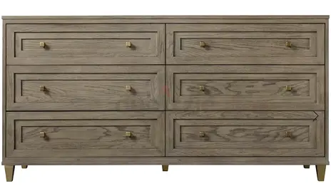 Claiborne 6 Drawer Dresser – Solid Wood – Excellent condition