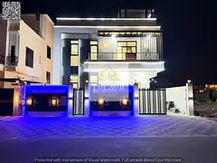 Villa for sale in Ajman | Al Helio 2 area | 6 bedrooms, majlis, 2 living rooms, roof and maid's room