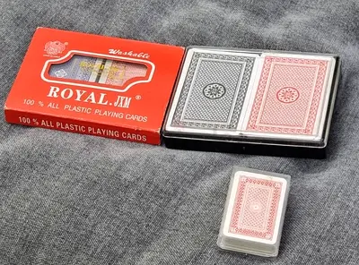 Set of Plastic Playing Cards (Multiple Decks) - Good Condition