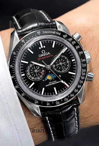 Omega Speedmaster CoAxiL Leather Strap Watch