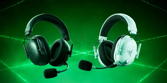 Pair of Razer Gaming Headsets with Detachable Mics — Good Condition