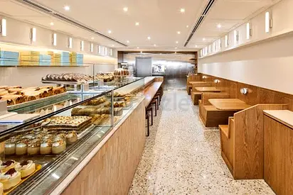 Cocapona Custom Bakery Display Cabinet Furniture Package & Store Tile Flooring Renovation