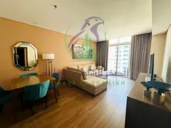 Spacious Fully Furnished One Bedroom Apartment Available for Rent Free Parking Gym and Pool Prime Lo