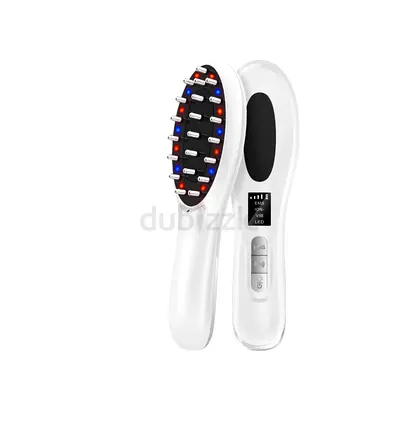 Handheld LED Hair Growth & Scalp Therapy Brush - White