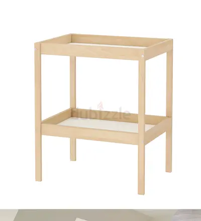 IKEA Sniglar pine changing table - simple wooden changing station with cushioning