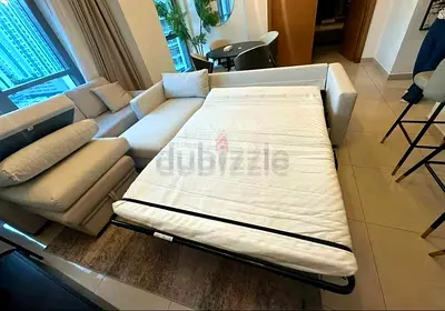 Like a brand new condition ikea vimle l'shape sofa bed with storage beige
