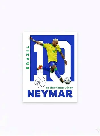 Neymar Poster - Brazil Football Memorabilia