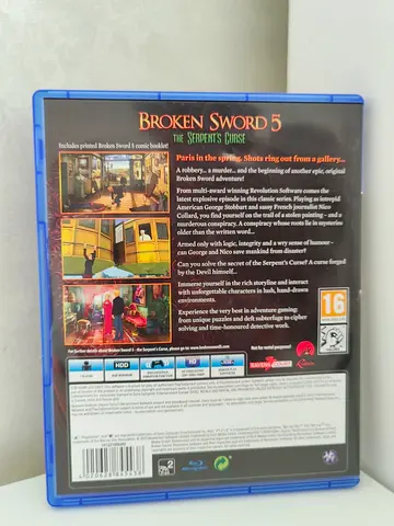 Broken Sword 5: The Serpent's Curse - PS4 Game (Used)