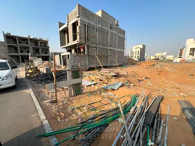 Townhouse plot for sale in Al Helio Center 2 – Ajman | Prime location close to the main road | Area 160 m² ≈ 1,722 ft² | Excellent opportunity for bui