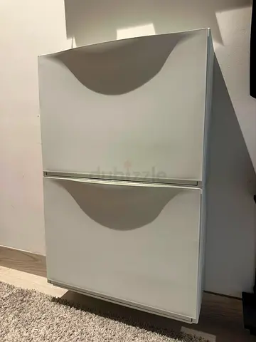 IKEA TRONES Shoe Cabinet (White) 2 Compartments – Excellent Condition