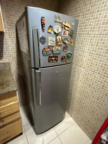 LG Branded Silver double-door refrigerator 238 L capacity - very good working condition